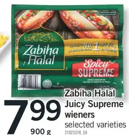 Fortinos Zabiha Halal Juicy Supreme wieners 900 g offer