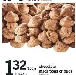 Fortinos chocolate macaroons or buds offer