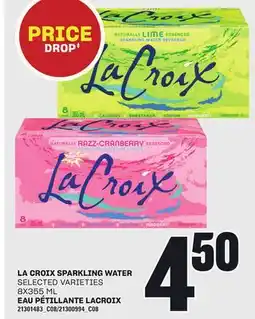 Independent Grocer LA CROIX SPARKLING WATER, 8X355 ML offer