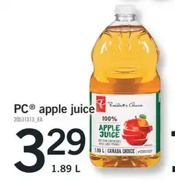Fortinos PC APPLE JUICE offer