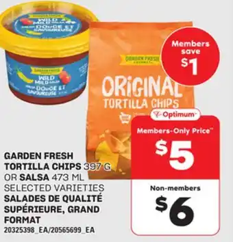 Independent Grocer GARDEN FRESH TORTILLA CHIPS 397 G OR SALSA 473 ML offer