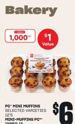 Independent Grocer PC MINI MUFFINS, 12'S offer