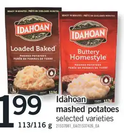 Fortinos IDAHOAN MASHED POTATOES, 113/116 g offer