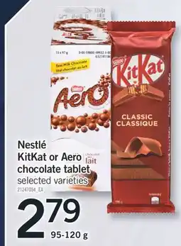Fortinos Aero KitKat or Aero chocolate tablet offer