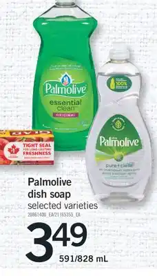 Fortinos Palmolive dish soap 591/828 mL offer