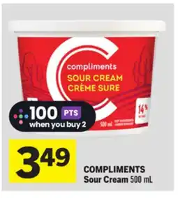 Foodland COMPLIMENTS Sour Cream offer