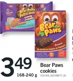 Fortinos BEAR PAWS COOKIES offer