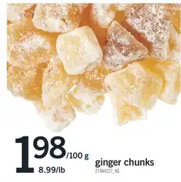 Fortinos ginger chunks offer