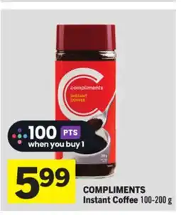 Foodland COMPLIMENTS Instant Coffee offer