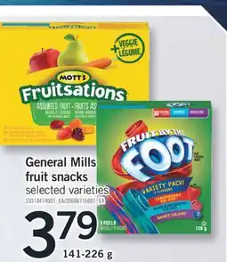Fortinos General Mills fruit snacks fruit, 141-226 g offer