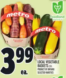 Metro LOCAL VEGETABLE BASKETS offer