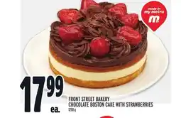 Metro FRONT STREET BAKERY CHOCOLATE BOSTON CAKE WITH STRAWBERRIES offer