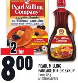 Metro PEARL MILLING PANCAKE MIX OR SYRUP offer