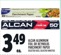 Metro ALCAN ALUMINUM FOIL OR REYNOLDS PARCHMENT PAPER offer