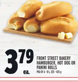Metro FRONT STREET BAKERY HAMBURGER, HOT DOG OR PANINI ROLLS offer