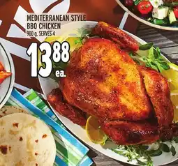 Metro MEDITERRANEAN STYLE BBQ CHICKEN offer