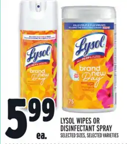 Metro LYSOL WIPES OR DISINFECTANT SPRAY offer