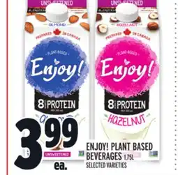 Metro ENJOY! PLANT BASED BEVERAGES offer