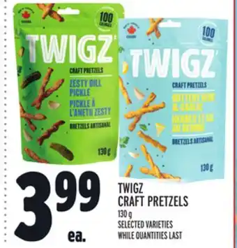 Metro TWIGZ CRAFT PRETZELS offer