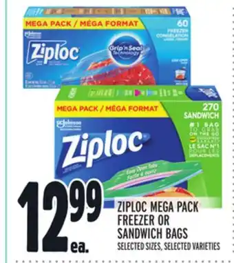 Metro ZIPLOC MEGA PACK FREEZER OR SANDWICH BAGS offer