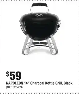 Home Depot NAPOLEON 14 Charcoal Kettle Grill, Black offer