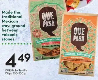 Sobeys QUE PASA Tortillia Chips offer