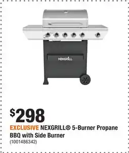 Home Depot EXCLUSIVE NEXGRILL 5-Burner Propane BBQ with Side Burner offer