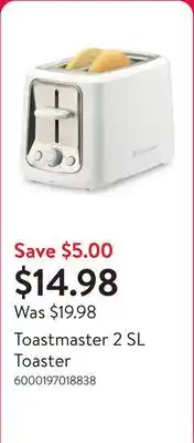 Walmart Toastmaster 2 SL Toaster offer