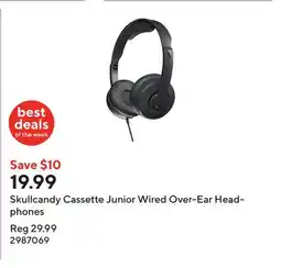 Staples Skullcandy Cassette Junior Wired Over-Ear Headphones offer
