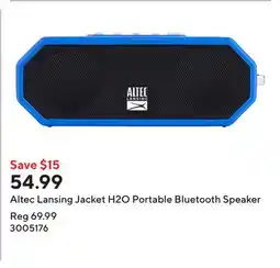 Staples Altec Lansing Jacket H2O Portable Bluetooth Speaker offer