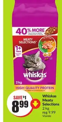 Chalo FreshCo Whiskas Meaty Selections 2 kg offer
