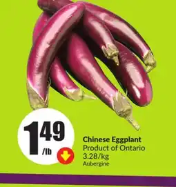 Chalo FreshCo Chinese Eggplant 3.28/kg offer