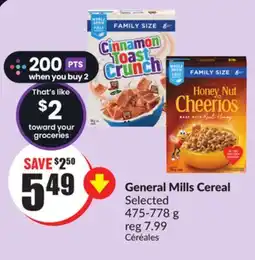 Chalo FreshCo General Mills Cereal Selected 475-778 g offer