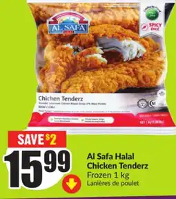 Chalo FreshCo Al Safa Halal Chicken Tenderz Frozen 1 kg offer