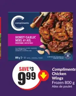 Chalo FreshCo Compliments Chicken Wings Frozen 800 g offer