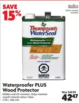 Home Hardware Waterproofer PLUS Wood Protector offer