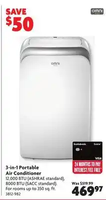Home Hardware 3-in-1 Portable Air Conditioner offer