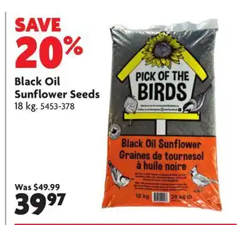 Home Hardware Black Oil Sunflower Seeds offer