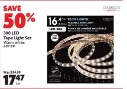 Home Hardware 300 LED Tape Light Set Warm white offer