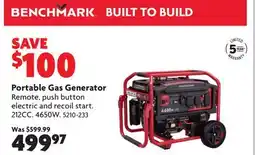 Home Hardware Portable Gas Generator offer