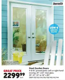 Home Hardware Steel Garden Doors offer