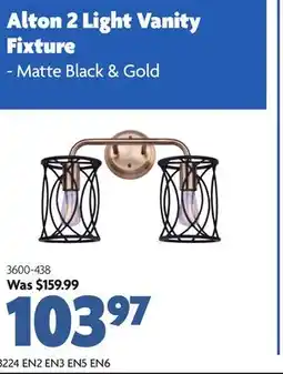 Home Hardware Alton 2 Light vanity Fixture offer