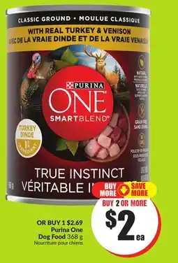 FreshCo Purina One Dog Food 368g offer
