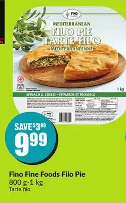 FreshCo Fino fino Foods Filo Pie 800-1 kg offer