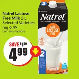 FreshCo Natrel Lactose Free Milk 2 L Selected Varieties offer