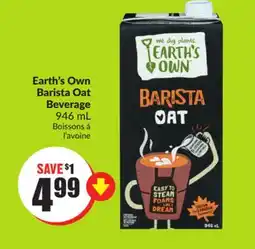 FreshCo Earth's Own Barista Oat 946 mL offer