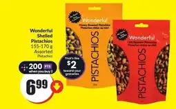 FreshCo Wonderful shelled Pistachios 155-170 g Assorted offer