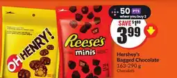 FreshCo Hershey's Bagged Chocolate 163-290 g offer