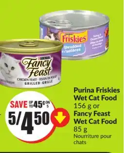 FreshCo Purina Friskies Wet Cat Foods 156g or Fancy Feast Wet Cat Food 85g offer