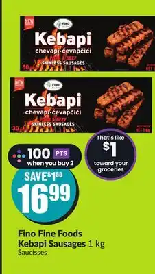 FreshCo Fino Fine Foods Kebapi Sausages 1 kg offer
